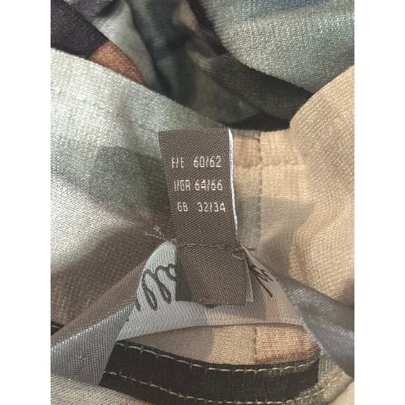 Ulla Popken A-Line Dress Geometric Womans  Pockets Tie Elastic Waist Viscose - Picture 8 of 14